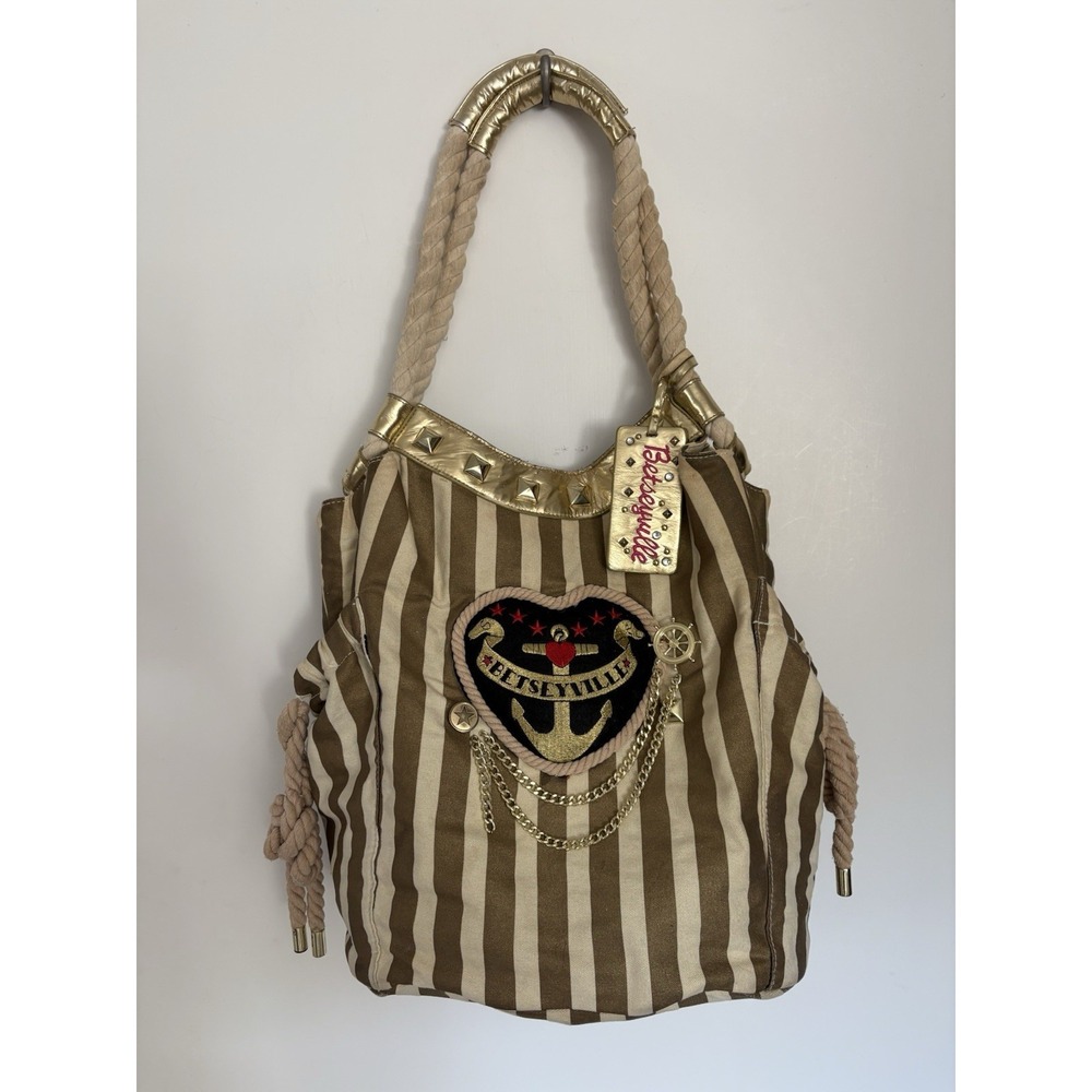 Betsey Johnson Betseyville Vintage Y2K Sailor Girl Tote
